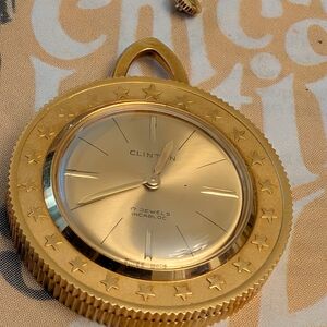 Clinton Gold Pocket Watch